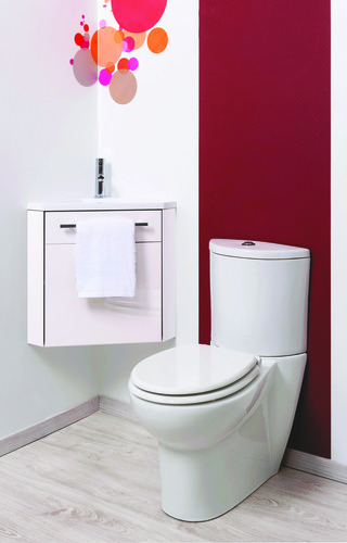 Lave Mains d'angle NINO blanc largeur 44 cm à suspendre - Prix net livré chez vous